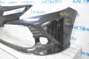 Front bumper bare Toyota Camry v70 18-20 LE\XLE without parking sensor, black, pressed