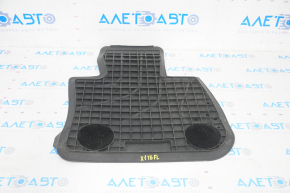 Floor mat front left BMW X1 F48 16-22 rubber black, emblem with black edging Basis, scratches