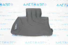 Floor mat front left BMW X1 F48 16-22 rubber black, emblem with black edging Basis, scratches