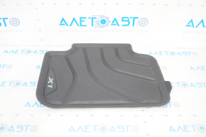 Floor mat rear left BMW X1 F48 16-22 rubber black, emblem with black edging Basis, scratches