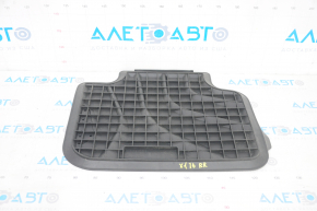 Floor mat rear right BMW X1 F48 16-22 rubber black, emblem with black edging Basis, scratches