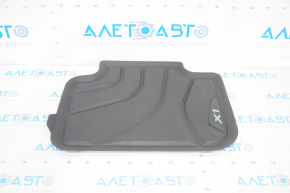 Floor mat rear right BMW X1 F48 16-22 rubber black, emblem with black edging Basis, scratches