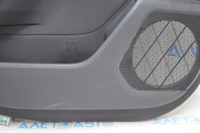 Door trim card rear left Toyota Highlander 20-21 with curtain, gray leather, wood trim, scratches