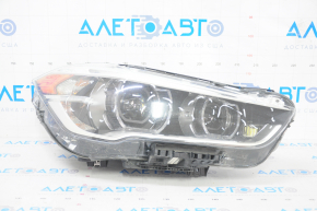 Front right headlight complete BMW X1 F48 16-19 LED, sand