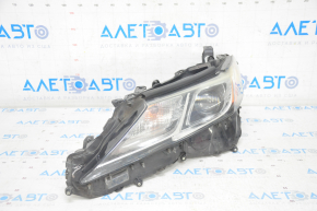 Headlight front left complete Toyota Camry v70 18-20 halogen + LED, sand, peeled varnish, cobweb, drops of gel from the inside