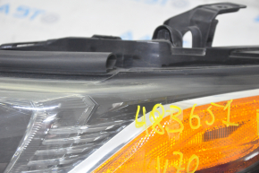 Headlight front left complete Toyota Camry v70 18-20 halogen + LED, sand, peeled varnish, cobweb, drops of gel from the inside