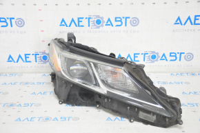 Headlight front right complete Toyota Camry v70 18-20 halogen + LED, sand, peeled varnish, cobweb