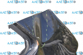 Quarter wing rear left Nissan Rogue 14-20 black, dented, on the body