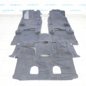 Toyota Highlander 20 floor covering - black under 7 seats, for cleaning