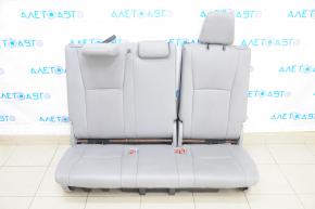 Rear row of seats 3rd row Toyota Highlander 20-22 leather gray, Limited, Platinum, water damage, rusty, mechanisms do not work