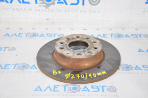 Brake disc rear left VW Passat b7 12-15 USA 270/10mm