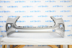 Front bumper bare Toyota Highlander 20- silver, for parking sensors