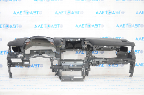 Torpedo front panel without AIRBAG Toyota Highlander 20-22 black without projection, scratch