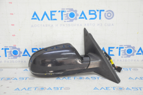 Side mirror right Audi A4 B8 08-16 6 pins, heated, turn signal, black, broken turn signal