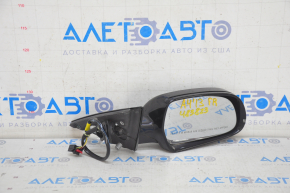Side mirror right Audi A4 B8 08-16 6 pins, heated, turn signal, black, broken turn signal