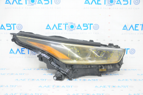 Headlight front right Toyota Highlander 20- LED+LED DRL light, water damage for parts, sand