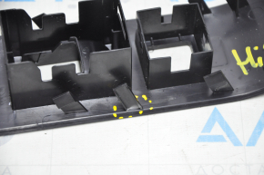 Front right window lift control trim Toyota Highlander 20 - black, scratches, broken mount