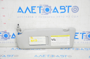Left visor Audi A4 B8 13-16 rest, sedan gray, without hook
