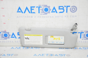 Right visor Audi A4 B8 13-16 rest, sedan gray, without hook