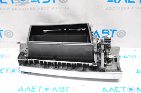 Glove box, glove compartment BMW X5 E70 07-13 complete, light wood, black, cracked varnish, scratches
