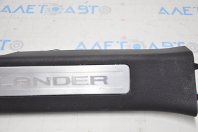 Door sill trim front right Toyota Highlander 20- black, scratches