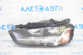 Headlight front left bare Audi A4 B8 13-16 rest, halogen, sand