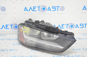 Headlight front right bare Audi A4 B8 13-16 rest, halogen, sand, break