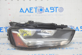 Headlight front right bare Audi A4 B8 13-16 rest, halogen, sand, break