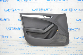 Door trim card front left Audi A4 B8 13-16 rest, black, scratches on the trim