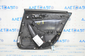 Door trim card rear left Audi A4 B8 13-16 rest black, sedan without curtain, broken fastener