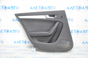 Door trim card rear left Audi A4 B8 13-16 rest black, sedan without curtain, broken fastener