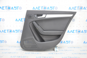 Door trim card rear right Audi A4 B8 13-16 rest black, sedan BANG & OLUFSEN, armrest rubber black, insert leather black