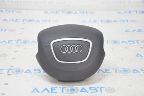 Airbag in steering wheel driver Audi A4 B8 13-16 rest, black, chrome finish