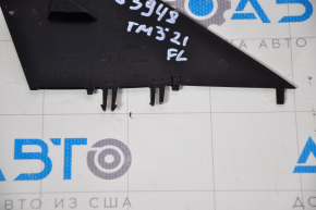 Mirror cover triangle outer front left Tesla Model 3 18- black gloss, broken fasteners