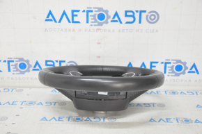 Bare steering wheel Audi A4 B8 13-16 leather black, 4 spokes, worn