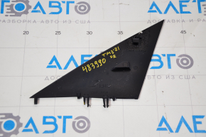 Mirror cover triangle outer front right Tesla Model 3 18- black, glossy, broken fastening