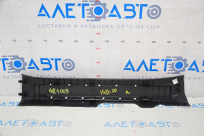 Door sill trim front left Toyota Highlander 20- black, scratches, dents