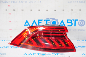 External wing light left Audi Q8 18- LED, cracked