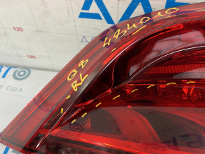 External wing light left Audi Q8 18- LED, cracked