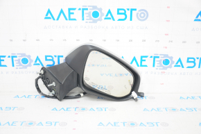 Side mirror right Toyota Highlander 20-22 12+4 pins, turn signal, backlight, heating, auto folding, BSM, with camera, silver, contact with water