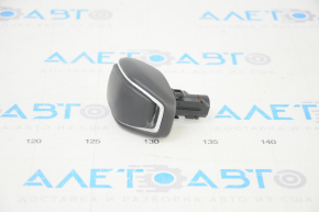 Gear knob Toyota Highlander 20 - black leather, scratches, worn