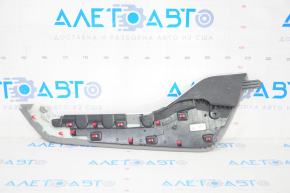 Center console trim side left Toyota Highlander 20-22 leather gray, scratches