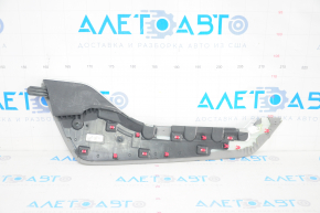 Center console trim side right Toyota Highlander 20-22 leather gray, scratches