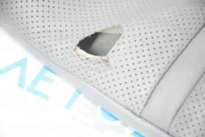 Seat upholstery 2nd row rear right upper Toyota Highlander 20-21 leather gray, Limited, tear, needs cleaning