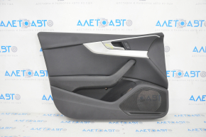 Door trim card front left Audi A4 B9 17-19 black, aluminum trim, scratches on trim