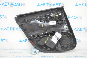 Door trim card rear right Audi A4 B9 17-19 black, with tweeter, aluminum trim, scratches
