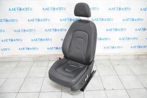 Driver's seat Audi A4 B8 13-16 with airbag, electric, heated, black leather, scratches on plastic