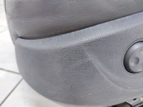 Driver's seat Audi A4 B8 13-16 with airbag, electric, heated, black leather, scratches on plastic