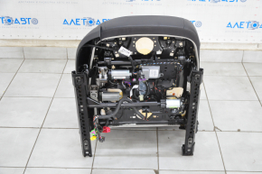 Passenger seat Audi A4 B8 13-16 with airbag, electric, heated, black leather, scratches on plastic