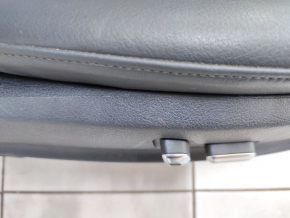 Passenger seat Audi A4 B8 13-16 with airbag, electric, heated, black leather, scratches on plastic